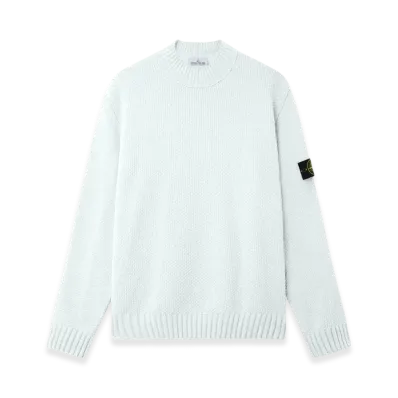 Stone Island 5100005 Moss Stitch Cotton Chenille "Sky Blue"