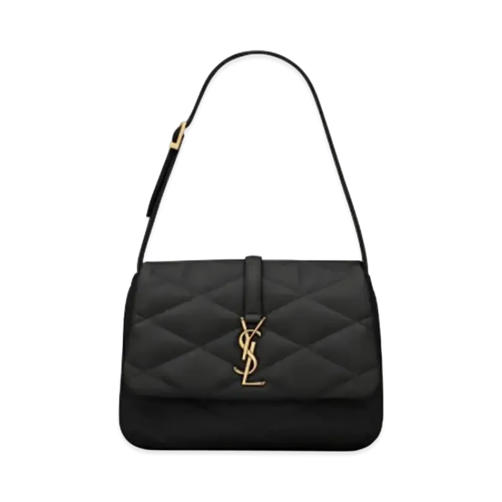 Saint Laurent Le 57 Shoulder Bag In Quilted Lambskin "Black"