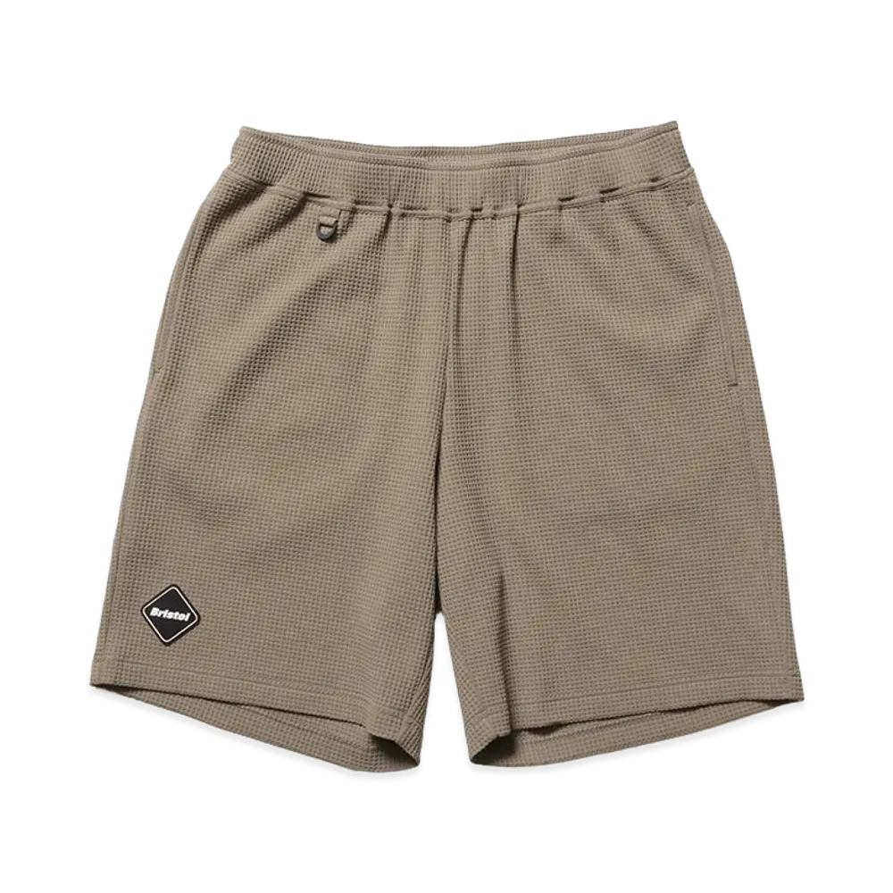 F.C.Real Bristol Tech Waffle Lounge Shorts "Greige"