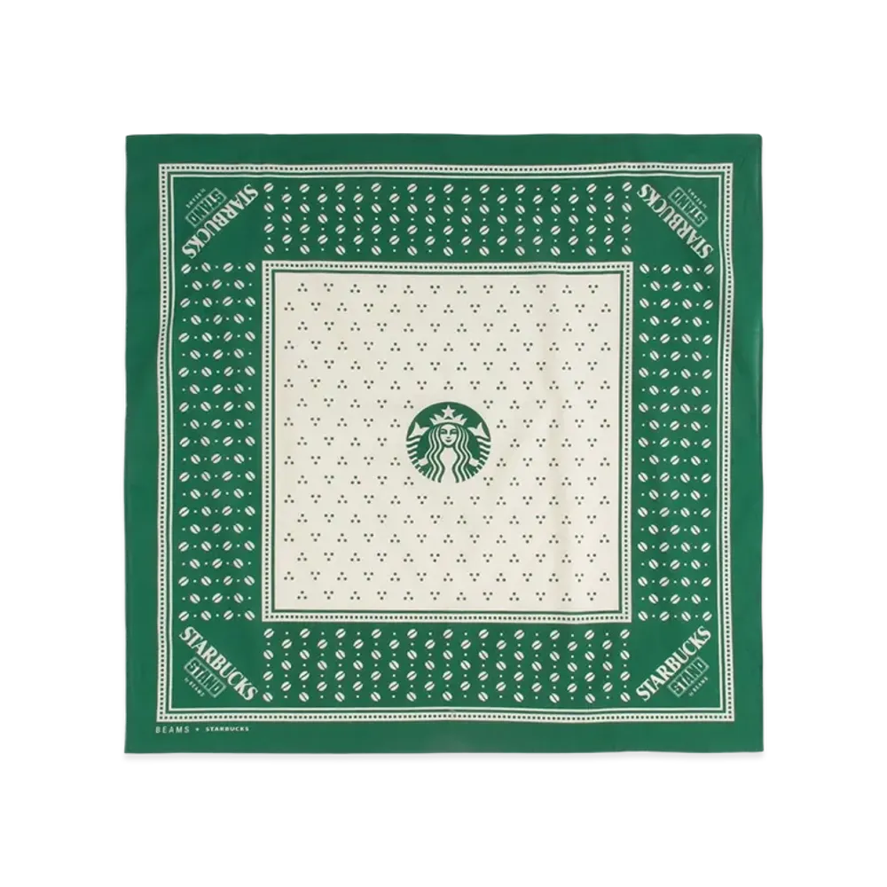STARBUCKS STAND x BEAMS Bandana "Green"
