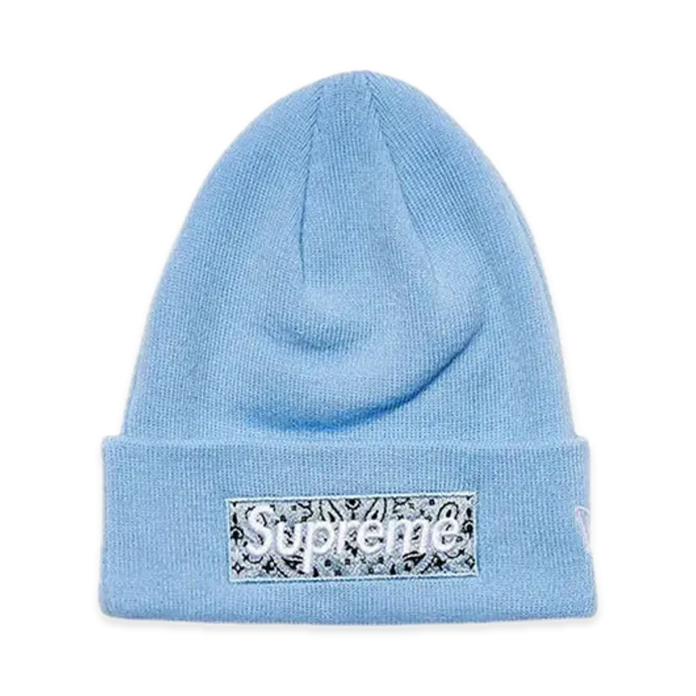 Supreme New Era Box Logo Beanie "Blue"