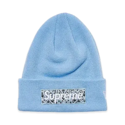 Supreme New Era Box Logo Beanie "Blue"