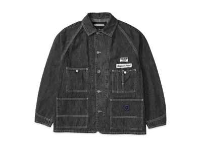 NEIGHBORHOOD x M&M . Washed Denim Coverall Jacket "Black"