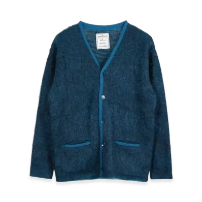 MASSES x Maison MIHARA YASUHIRO Mohair Knit Cardigan "Blue"