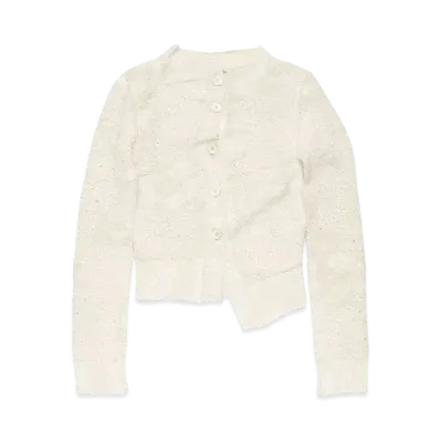 Acne Studios Asymmetrical Buttoned Cardigan "Off White"