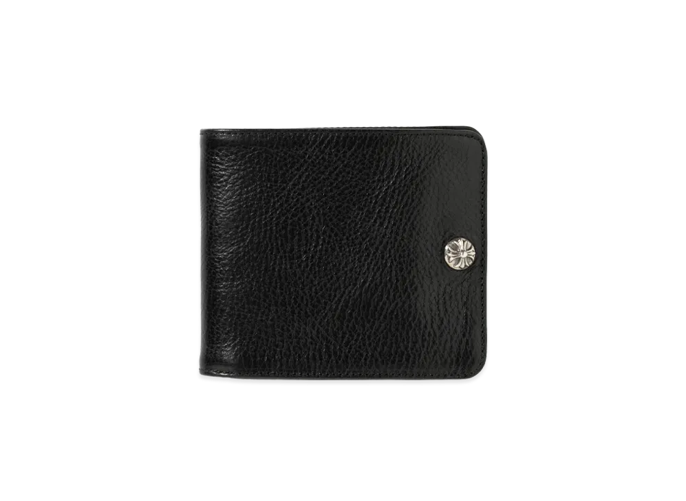 Chrome Hearts 1-Snap Cross Button Wallet "Black"