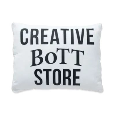 creative drug store Square Logo Cushion "White"