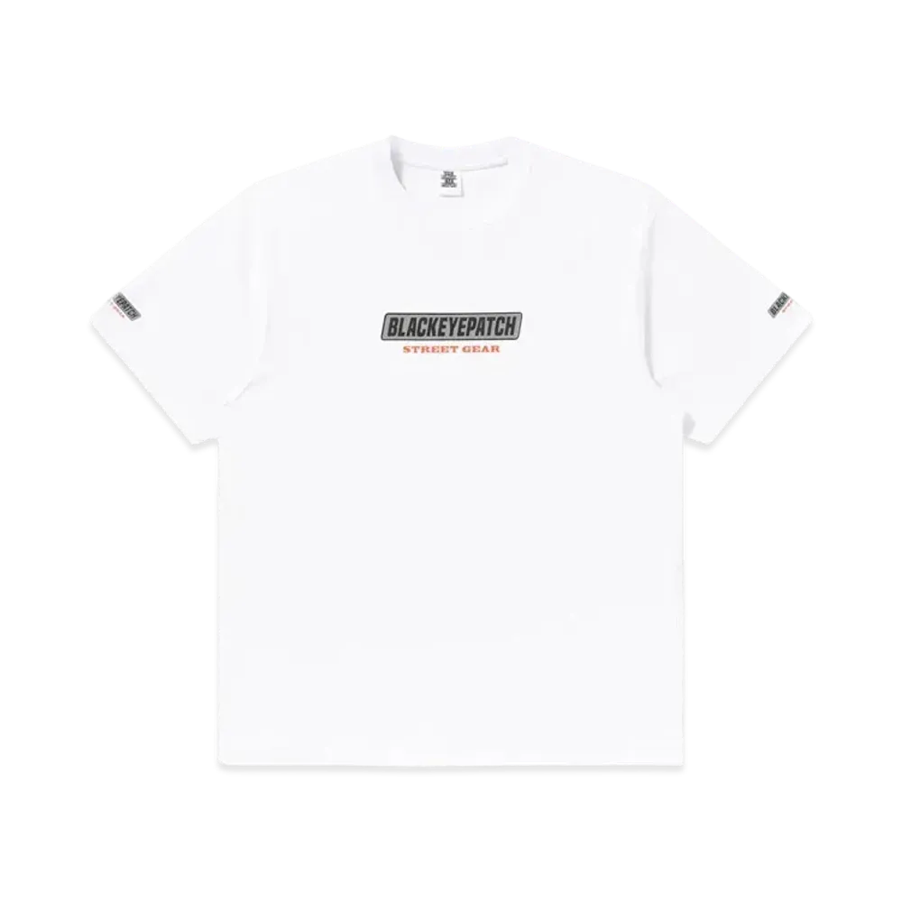 Blackeyepatch Reflector Racing Logos Tee "White"