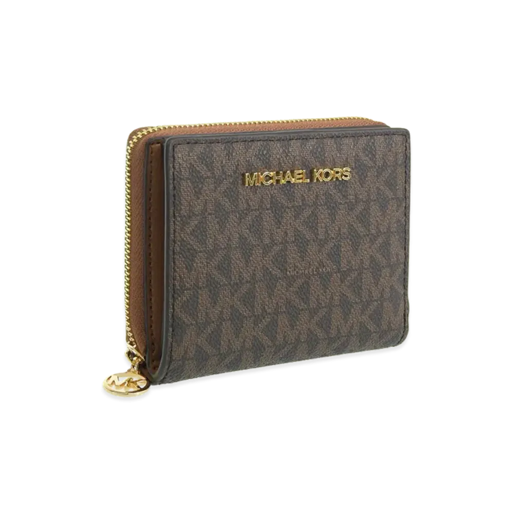 MICHAEL KORS Women's Jet Set Travel Bifold Wallet "Brown"