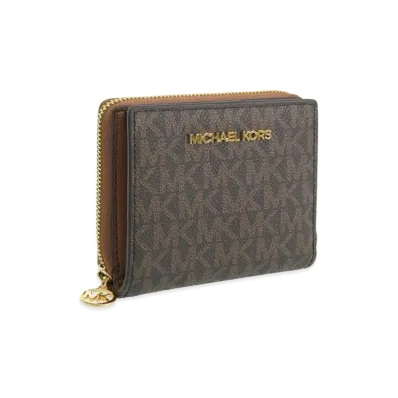 MICHAEL KORS Women's Jet Set Travel Bifold Wallet "Brown"