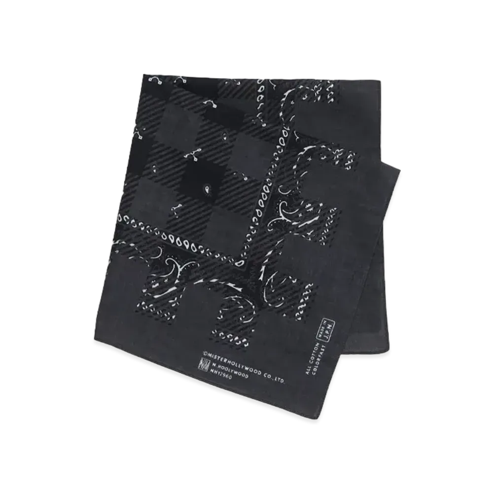 N.HOOLYWOOD Bandana "Black x Black"