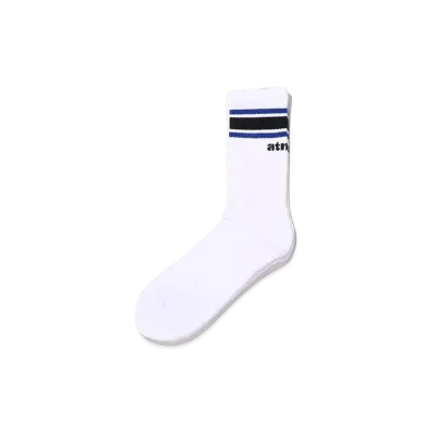 atmos Color Line Socks "White/Blue"