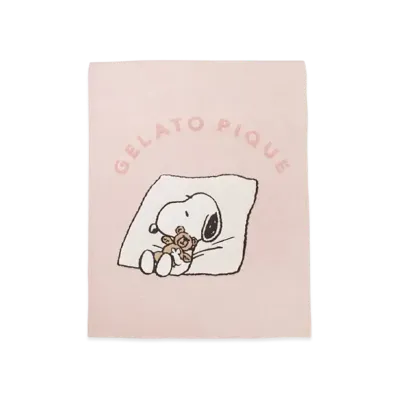GELATO PIQUE x PEANUTS Snoopy x Bear Jacquard Multi Cover "Pink"