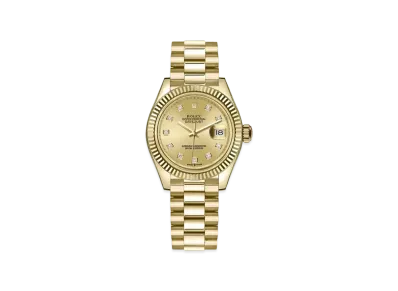 ROLEX Datejust 31 Oyster 31mm 10P Diamonds "Champagne/Yellow Gold"