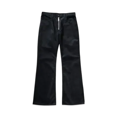 KAPITAL 8W Corduroy 5P Zipper Rat Flared Pants "Black"