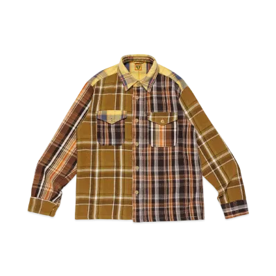 HUMAN MADE Crazy Check L/S Shirt "Yellow"