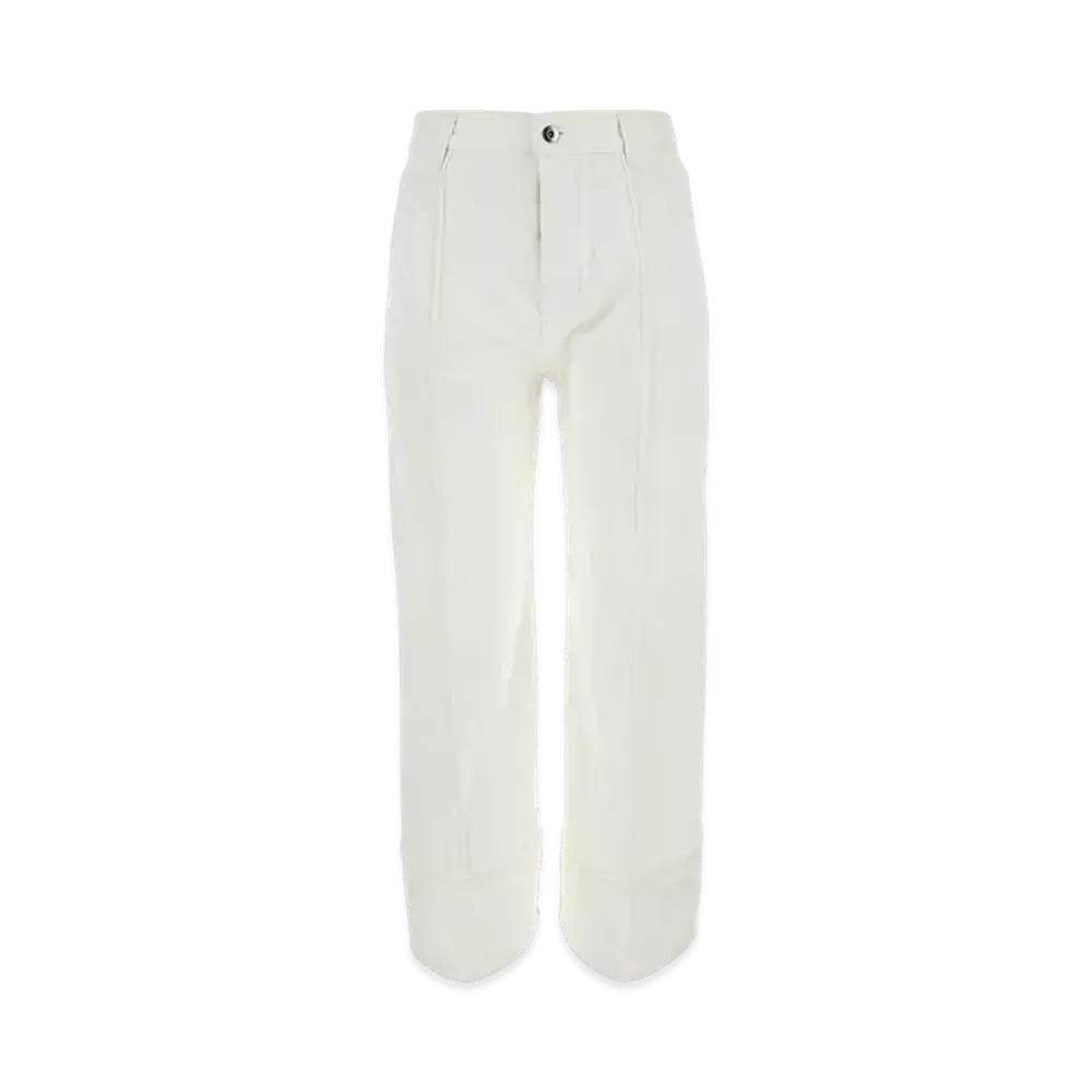 Bottega Veneta Women's Curved Shape Denim "White"