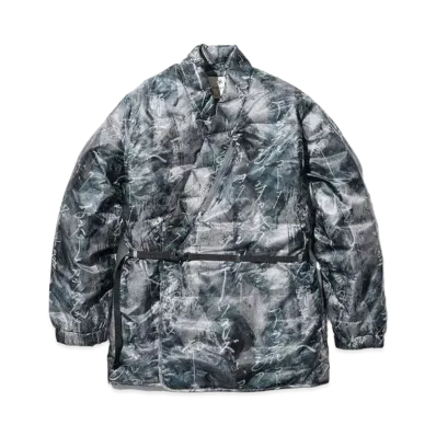 Snow Peak x TOKYO DESIGN STUDIO New Balance Winter Down HAORI Jacket "Grey"