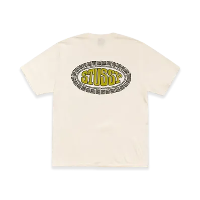 Stussy Tile Oval Tee Pigment Dyed "Natural"