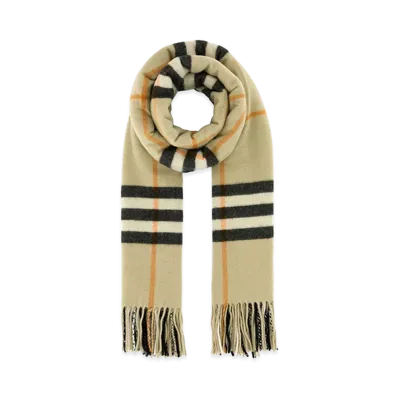 Burberry Embroidered Cashmere Scarf "Checked"