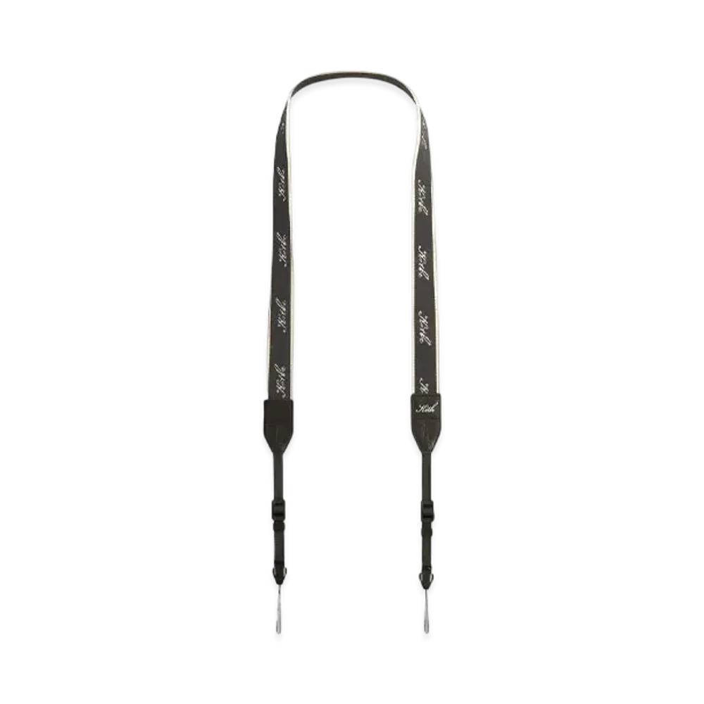 Kith Kithmas Script Logo Camera Strap "Black"