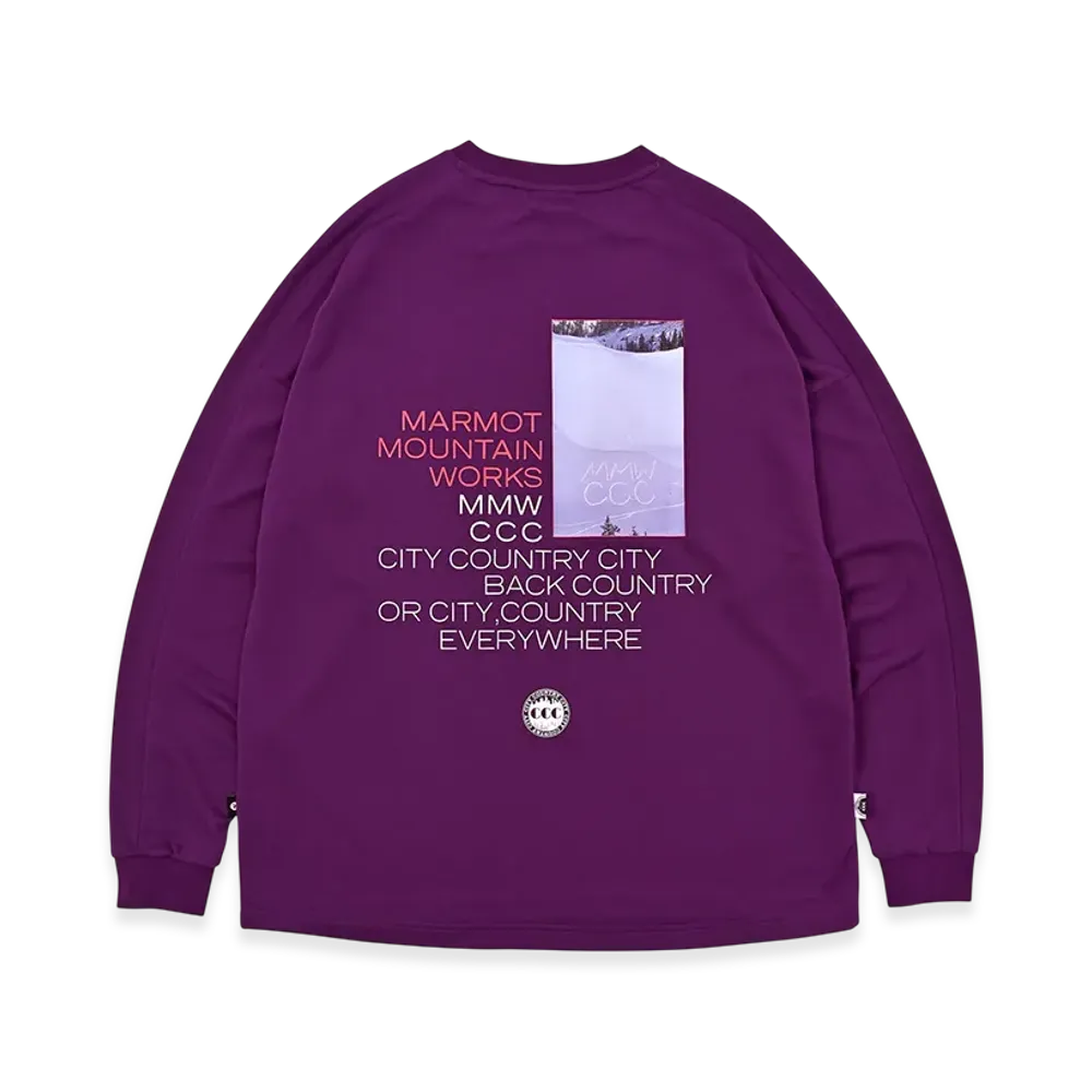 Marmot x CITY COUNTRY CITY MMWCCC L/S T-Shirt "Purple"
