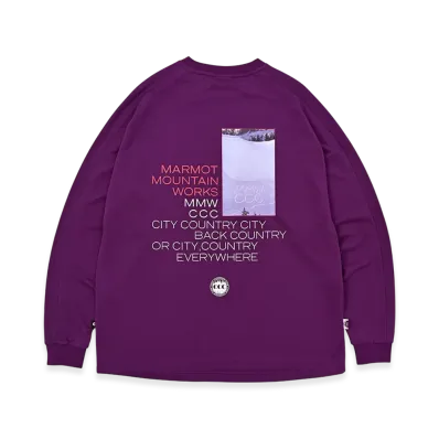 Marmot x CITY COUNTRY CITY MMWCCC L/S T-Shirt "Purple"