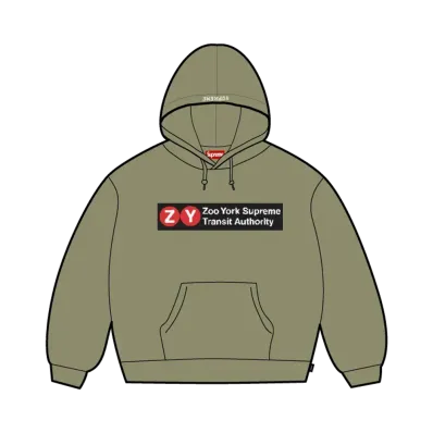 Supreme x Zoo York Hooded Sweatshirt "Light Olive"