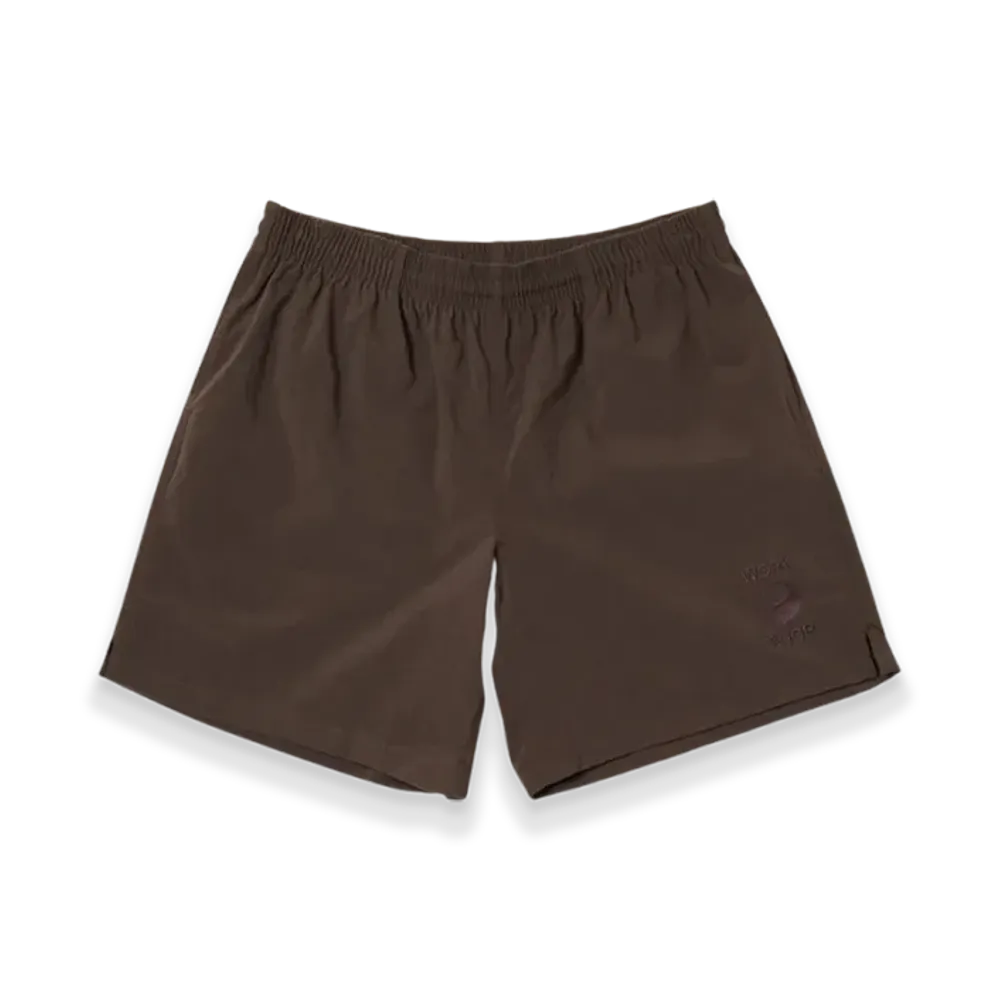OUR LEGACY Work Shorts "Chestnut Nylon Oxford"