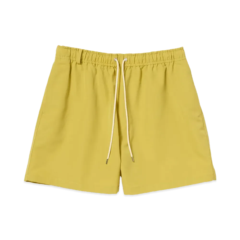 AURALEE Wool Max Canvas Shorts "Mustard Yellow"