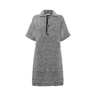JW ANDERSON Knit Mini Polo Dress "Gray"