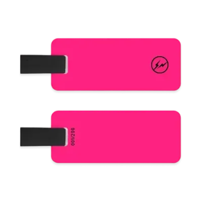 FRAGMENT CUSTOM DOUBLE SIDED Luggage Tag "Neon Pink"