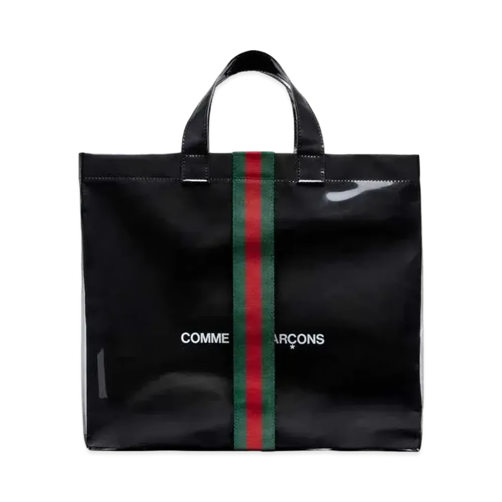 COMME des GARCONS x Gucci PVC Tote Bag "Black"