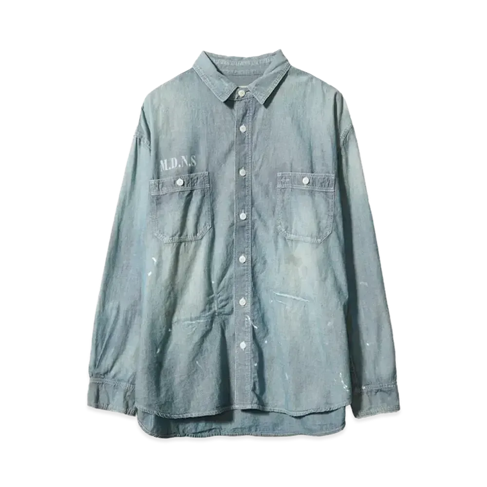 MADNESS MADNESS VINTAGE CHAMBRAY SHIRT "INDIGO"