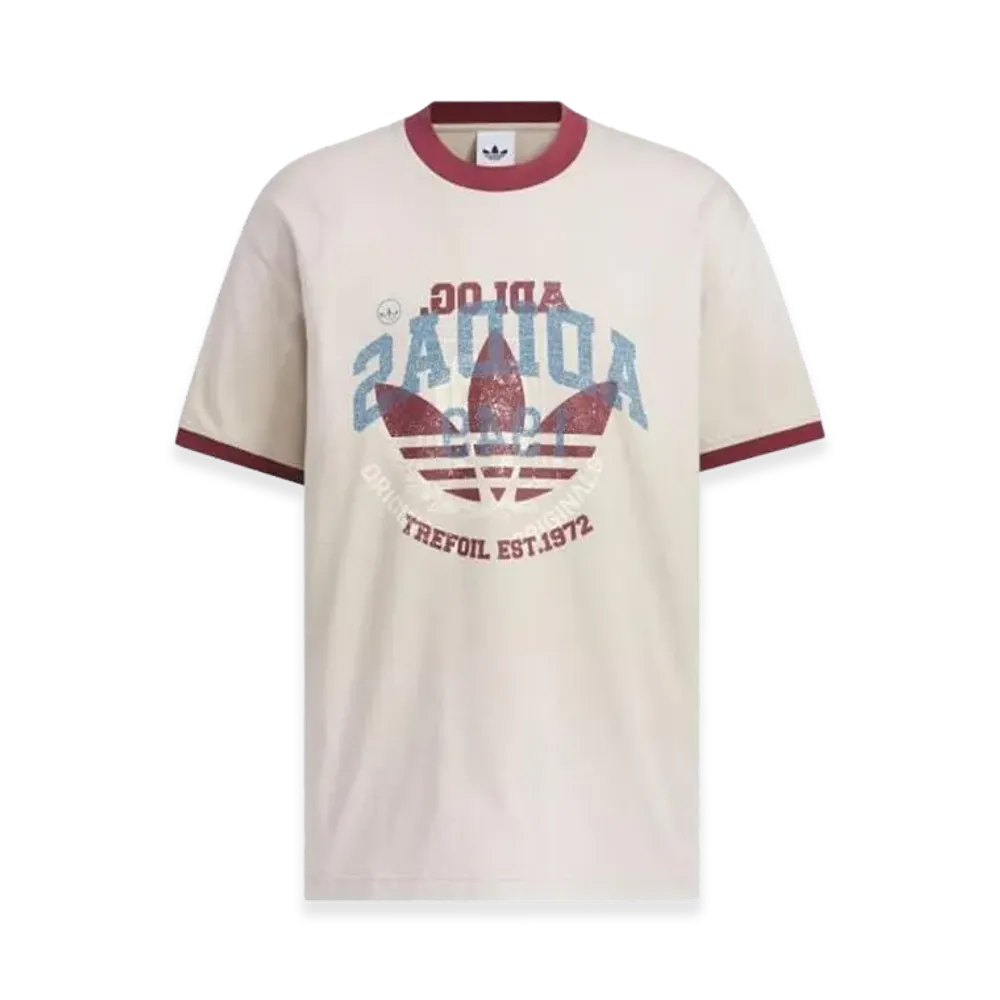 adidas Retro Washing Printing T-Shirt "Beige"