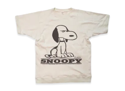 SAPEur x PEANUTS Snoopy S/S Sweat "Off White"