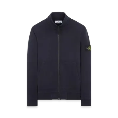Stone Island 64351 Cotton Fleece Track Top - 23SS "Navy Blue"