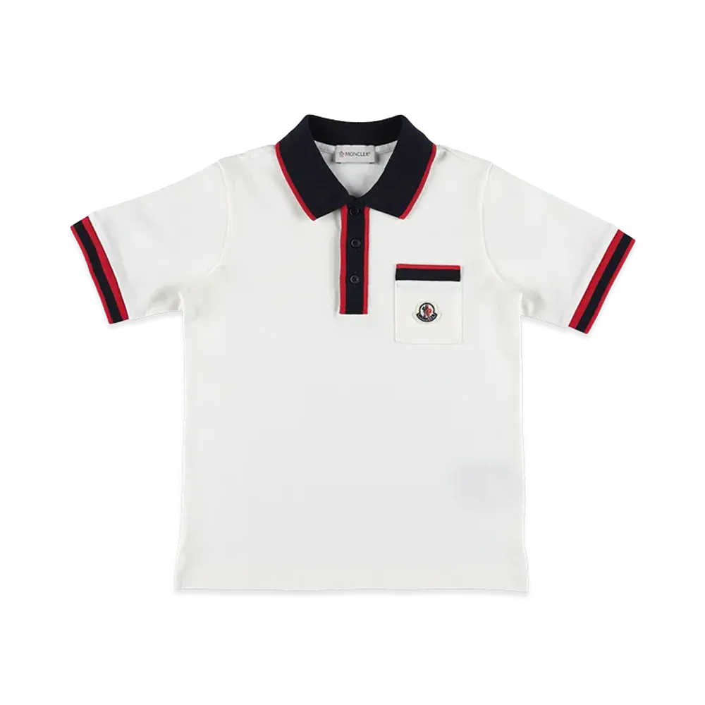 MONCLER Kids Polo Shirt "White"