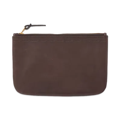 visvim Leather Travel Pouch "DK.Brown"