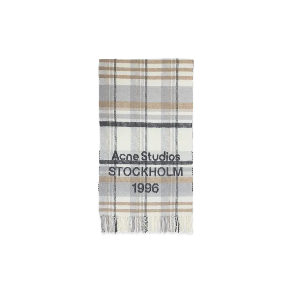 Acne Studios Scarf "White Beige"