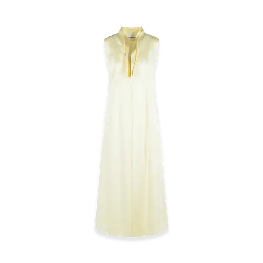 Jil Sander Women's Acetate And Viscose Dress "White/Ivory"
