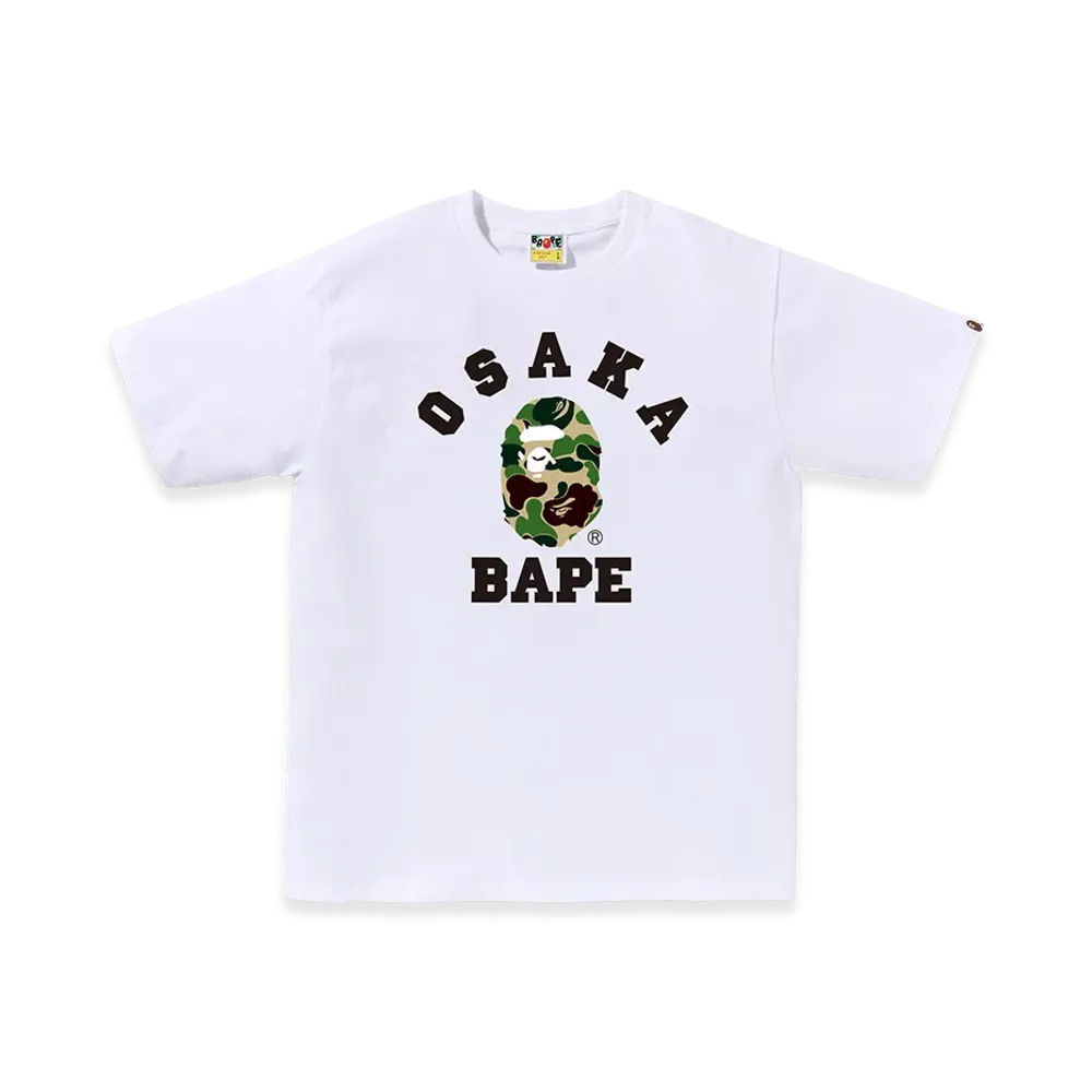 A BATHING APE Osaka Exclusive ABC Camo Osaka College Tee "White"