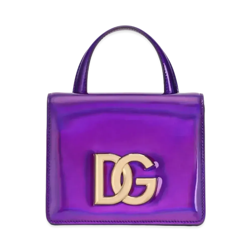 Dolce&Gabbana 3.5 Top Handle Bag Strobo Calfskin "Violet"