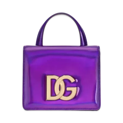 Dolce&Gabbana 3.5 Top Handle Bag Strobo Calfskin "Violet"