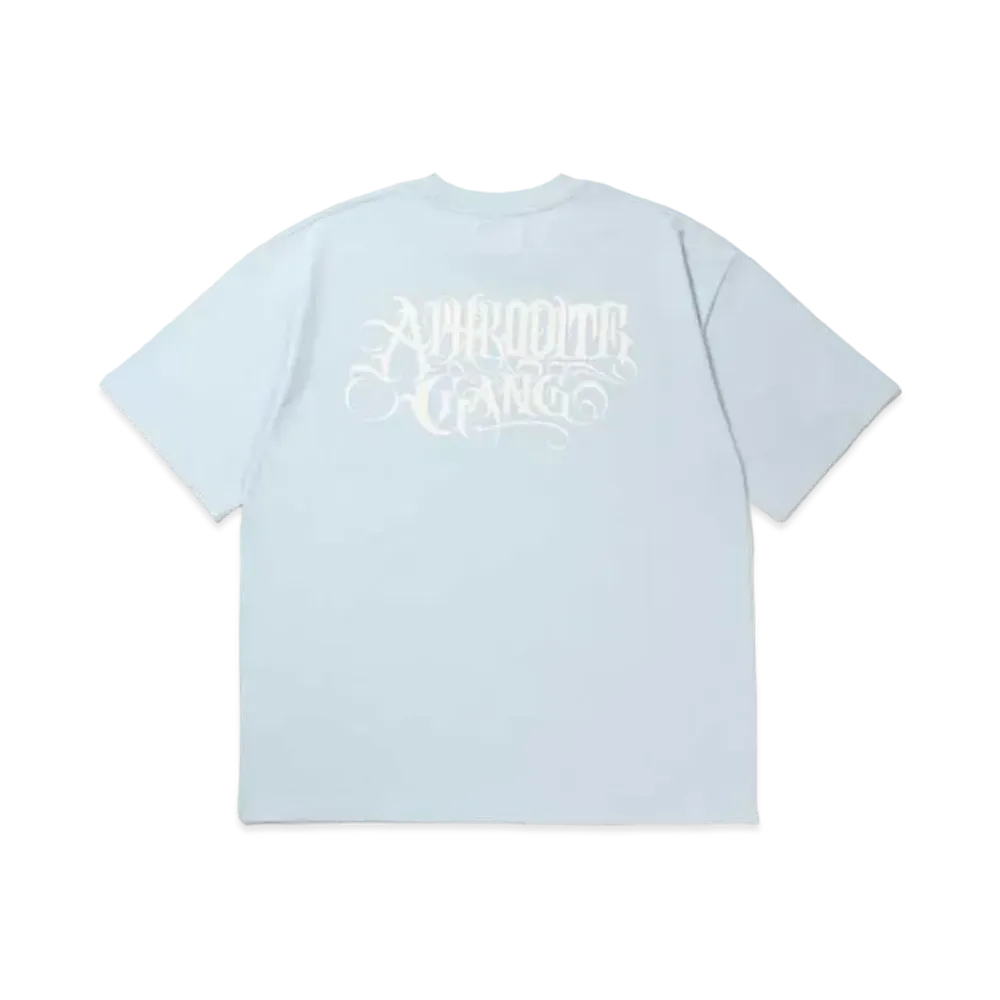 APHRODITEGANG Classic Logo S/S Tee (White Print) "Light Blue"