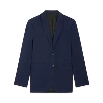 CELINE Men's Classic Jacket in Wool Gabardine "Ink"