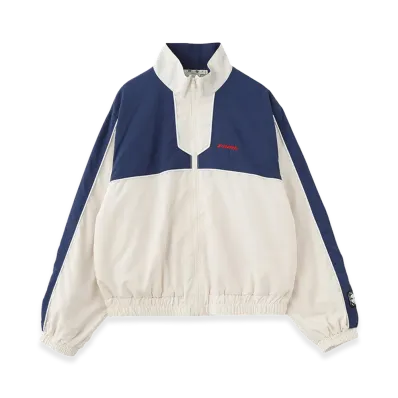 X-Girl Women's Face Label Track Jacket "White"