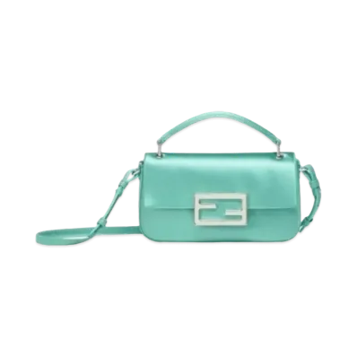 FENDI Baguette Phone Pouch Silk Pouch "Turquoise"