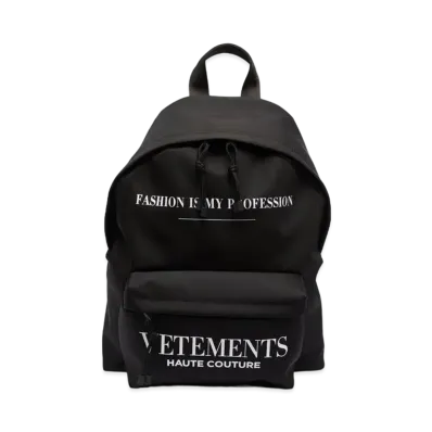 VETEMENTS Logo Backpack "Black"
