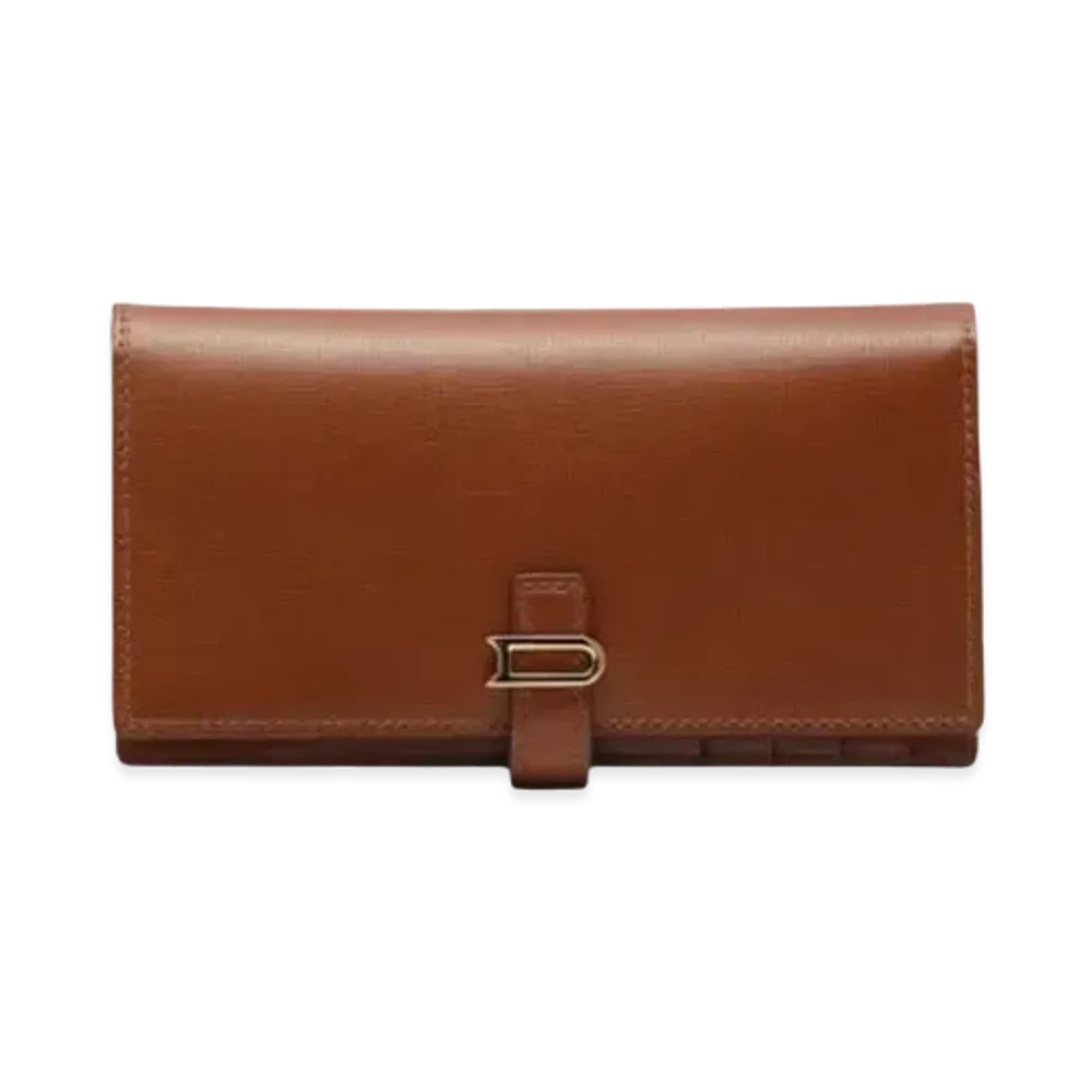 DELVAUX Leonce Long Wallet Opera Calf "Tan"